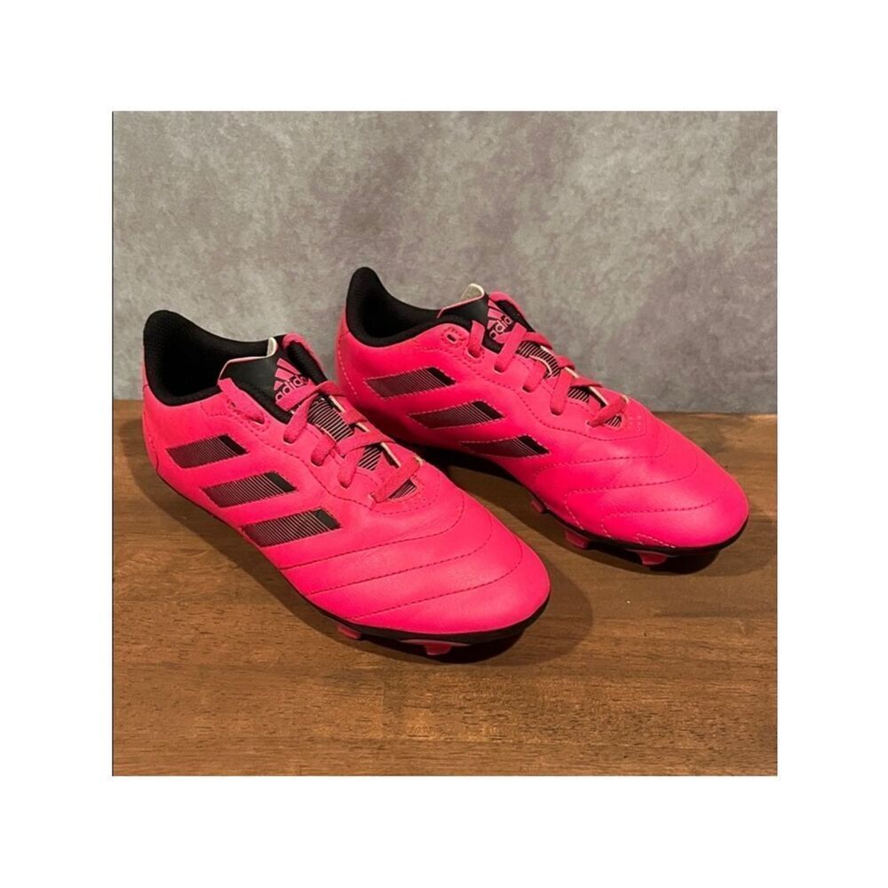 Adidas Goletto Neon Pink Soccer Shoes with cleats size 3.5